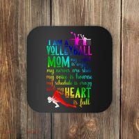 I'm A Volleyball Mom Gift Cool Volleyball Mom Gift Coaster thumb 0