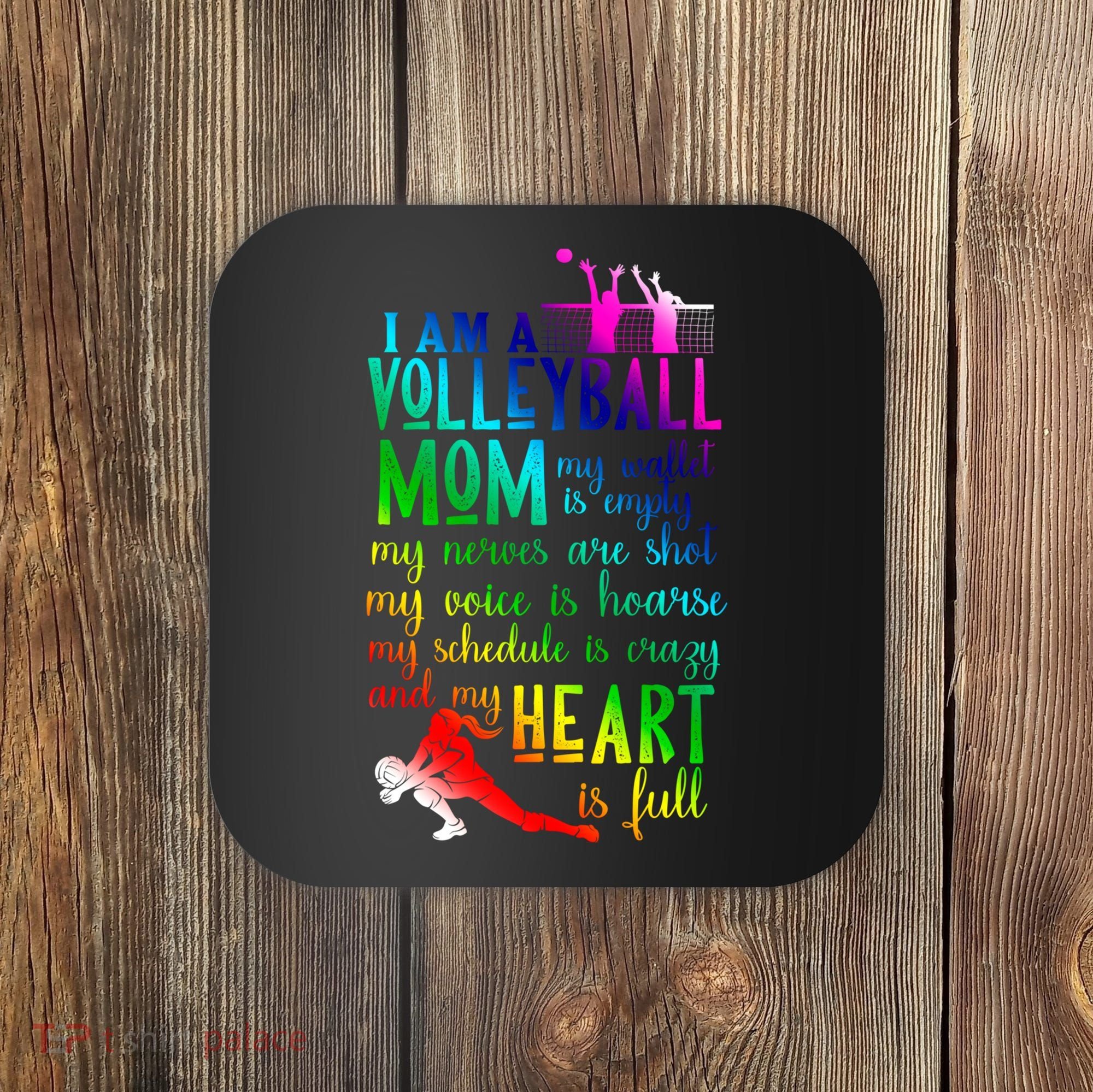 I'm A Volleyball Mom Gift Cool Volleyball Mom Gift Coaster