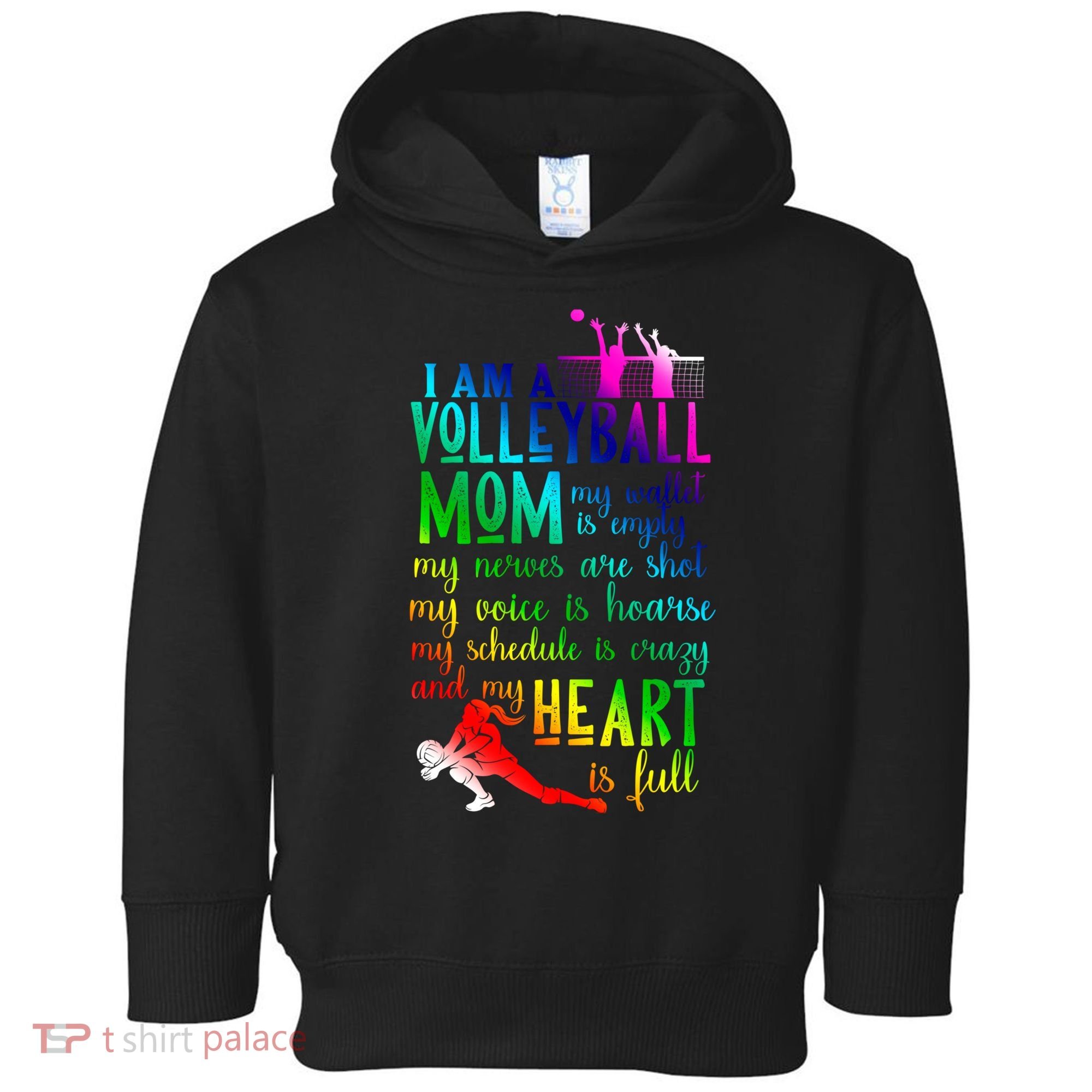 I'm A Volleyball Mom Gift Cool Volleyball Mom Gift Toddler Hoodie