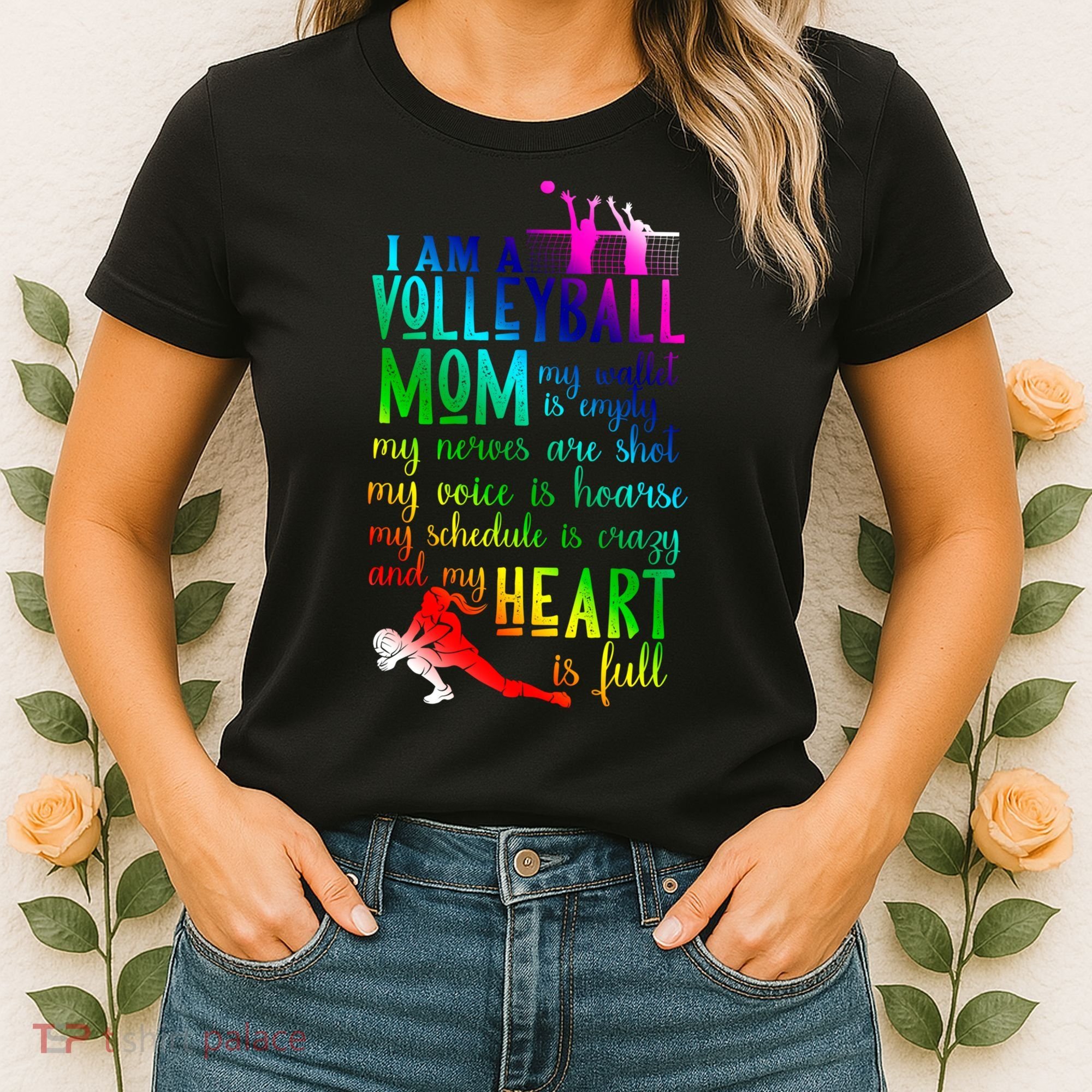 I'm A Volleyball Mom Gift Cool Volleyball Mom Gift Women's T-Shirt