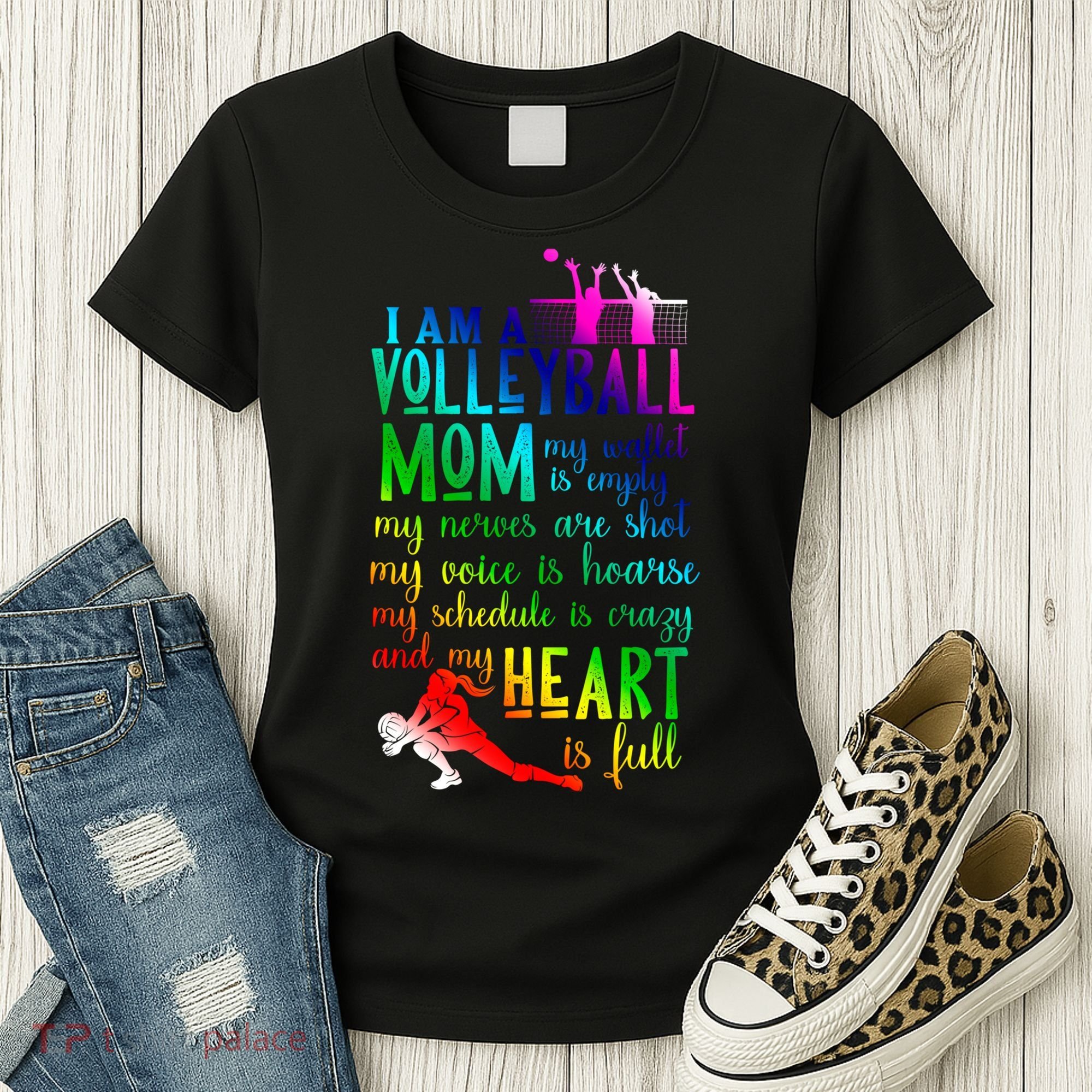 I'm A Volleyball Mom Gift Cool Volleyball Mom Gift Women's T-Shirt