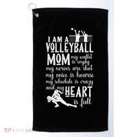 I'm A Volleyball Mom Cool Gift Cool Volleyball Mom Great Gift Golf Towel thumb 0