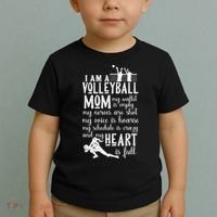 I'm A Volleyball Mom Cool Gift Cool Volleyball Mom Great Gift Toddler T-Shirt thumb 2