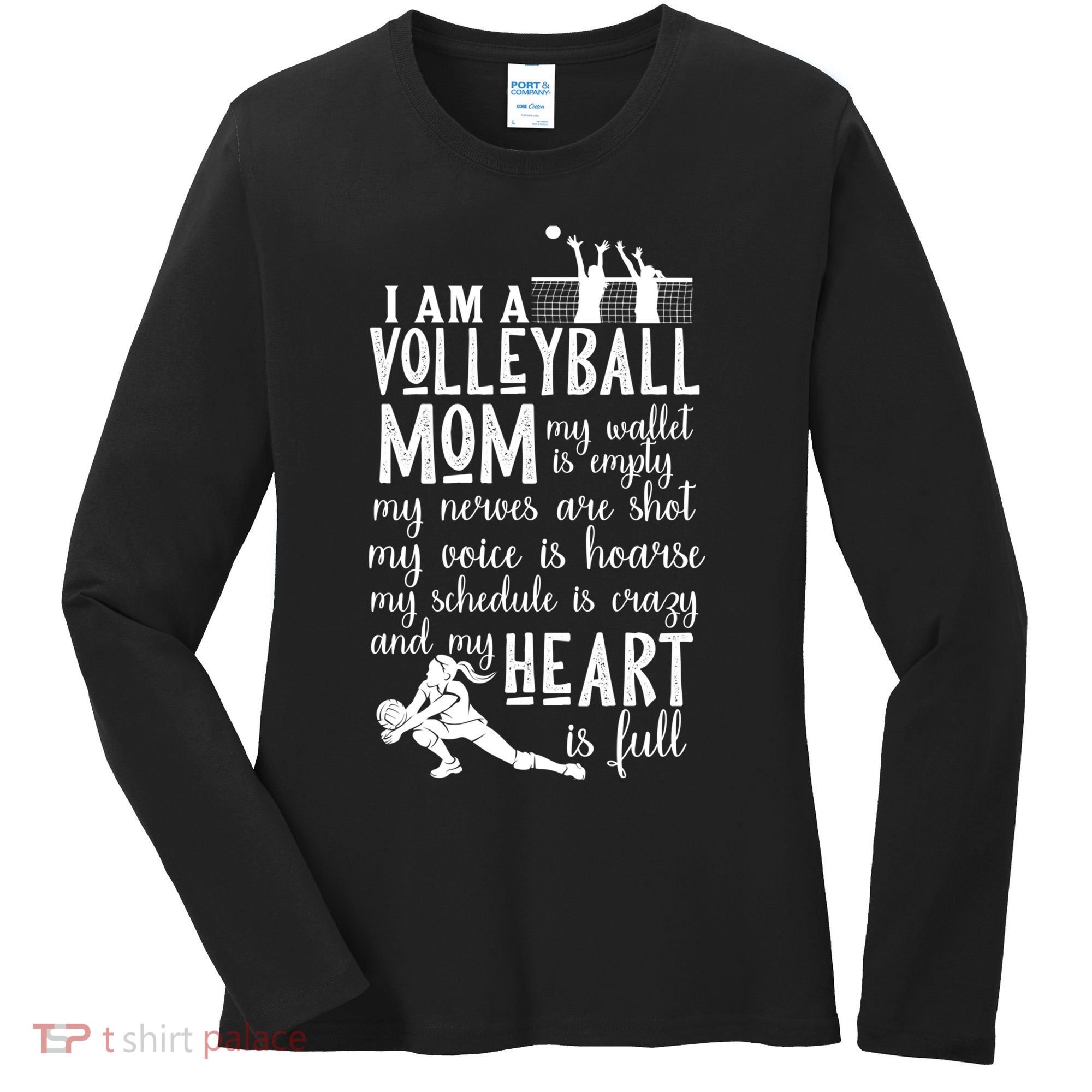 I'm A Volleyball Mom Cool Gift Cool Volleyball Mom Great Gift Women's Long Sleeve Shirt