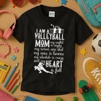 I'm A Volleyball Mom Cool Gift Cool Volleyball Mom Great Gift Kids T-Shirt thumb 3