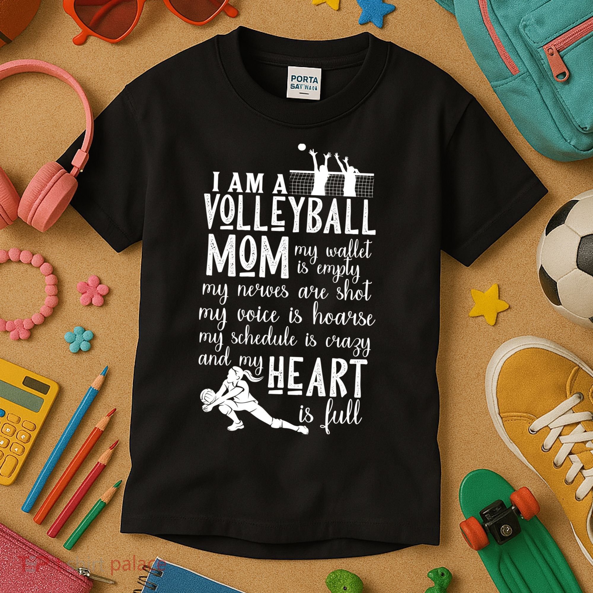 I'm A Volleyball Mom Cool Gift Cool Volleyball Mom Great Gift Kids T-Shirt