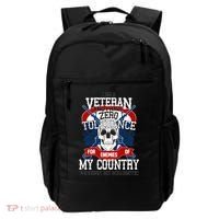 IM A Veteran With Zero Tolerance Backpack thumb 0