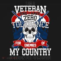 IM A Veteran With Zero Tolerance Backpack thumb 2