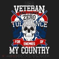 IM A Veteran With Zero Tolerance Tumbler thumb 3