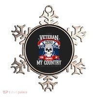 IM A Veteran With Zero Tolerance Ornament thumb 0