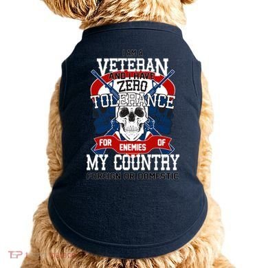IM A Veteran With Zero Tolerance Doggie Tank