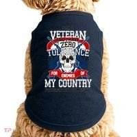 IM A Veteran With Zero Tolerance Doggie Tank thumb 0