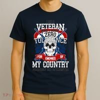 IM A Veteran With Zero Tolerance T-Shirt thumb 3