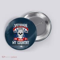 IM A Veteran With Zero Tolerance Button thumb 0
