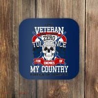 IM A Veteran With Zero Tolerance Coaster thumb 0