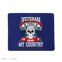 IM A Veteran With Zero Tolerance Mousepad thumb 0