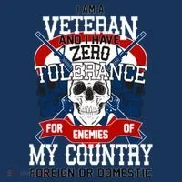 IM A Veteran With Zero Tolerance Mousepad thumb 1