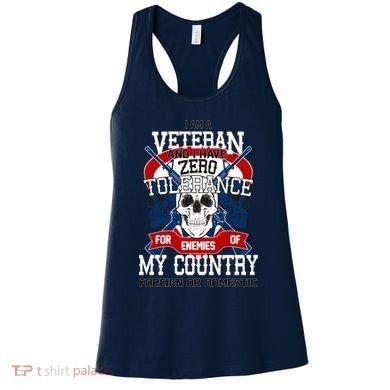 IM A Veteran With Zero Tolerance Women's Tank Top