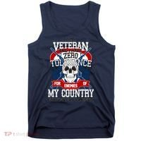 IM A Veteran With Zero Tolerance Tank Top thumb 0