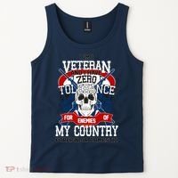 IM A Veteran With Zero Tolerance Tank Top thumb 2