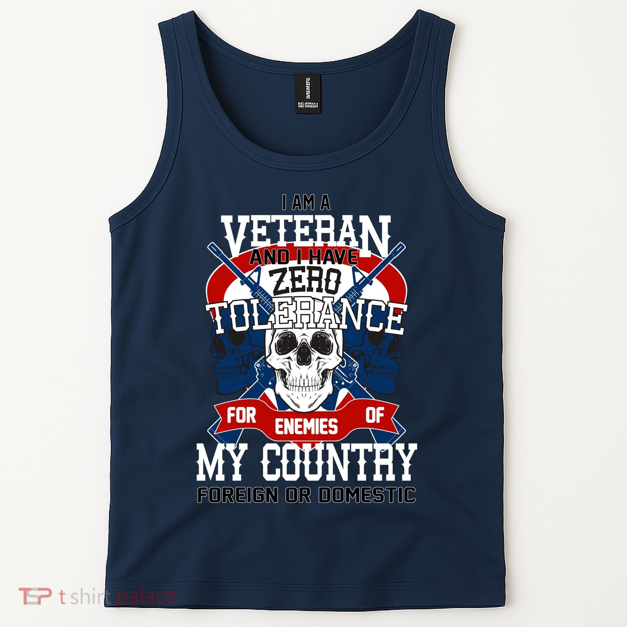 IM A Veteran With Zero Tolerance Tank Top