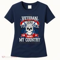 IM A Veteran With Zero Tolerance Women's T-Shirt thumb 0