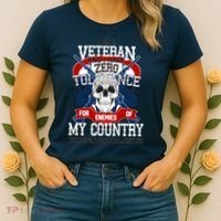 IM A Veteran With Zero Tolerance Women's T-Shirt thumb 2