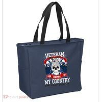 IM A Veteran With Zero Tolerance Tote Bag thumb 2
