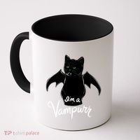 Im A Vampurr Stay Spooky Cute Cat Funny Gift Coffee Mug thumb 0