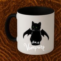 Im A Vampurr Stay Spooky Cute Cat Funny Gift Coffee Mug thumb 2