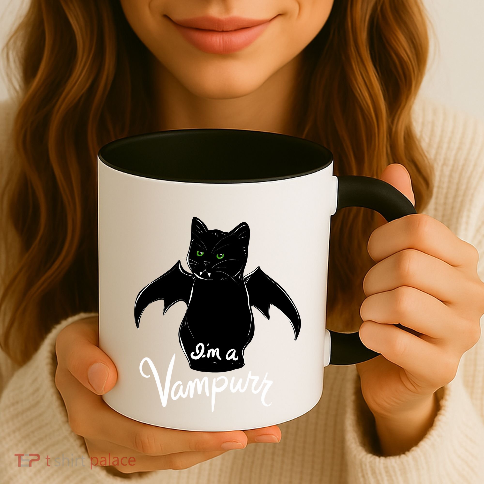 Im A Vampurr Stay Spooky Cute Cat Funny Gift Coffee Mug