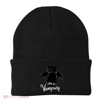 Im A Vampurr Stay Spooky Cute Cat Funny Gift Beanie