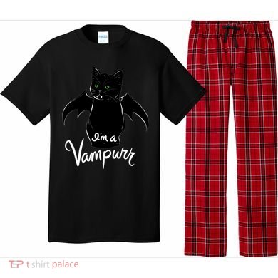 Im A Vampurr Stay Spooky Cute Cat Funny Gift Pajama Set