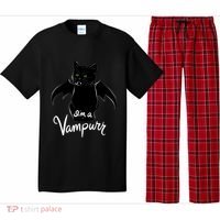 Im A Vampurr Stay Spooky Cute Cat Funny Gift Pajama Set thumb 0
