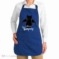 Im A Vampurr Stay Spooky Cute Cat Funny Gift Apron thumb 2