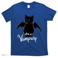 Im A Vampurr Stay Spooky Cute Cat Funny Gift T-Shirt thumb 0