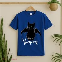 Im A Vampurr Stay Spooky Cute Cat Funny Gift T-Shirt thumb 2