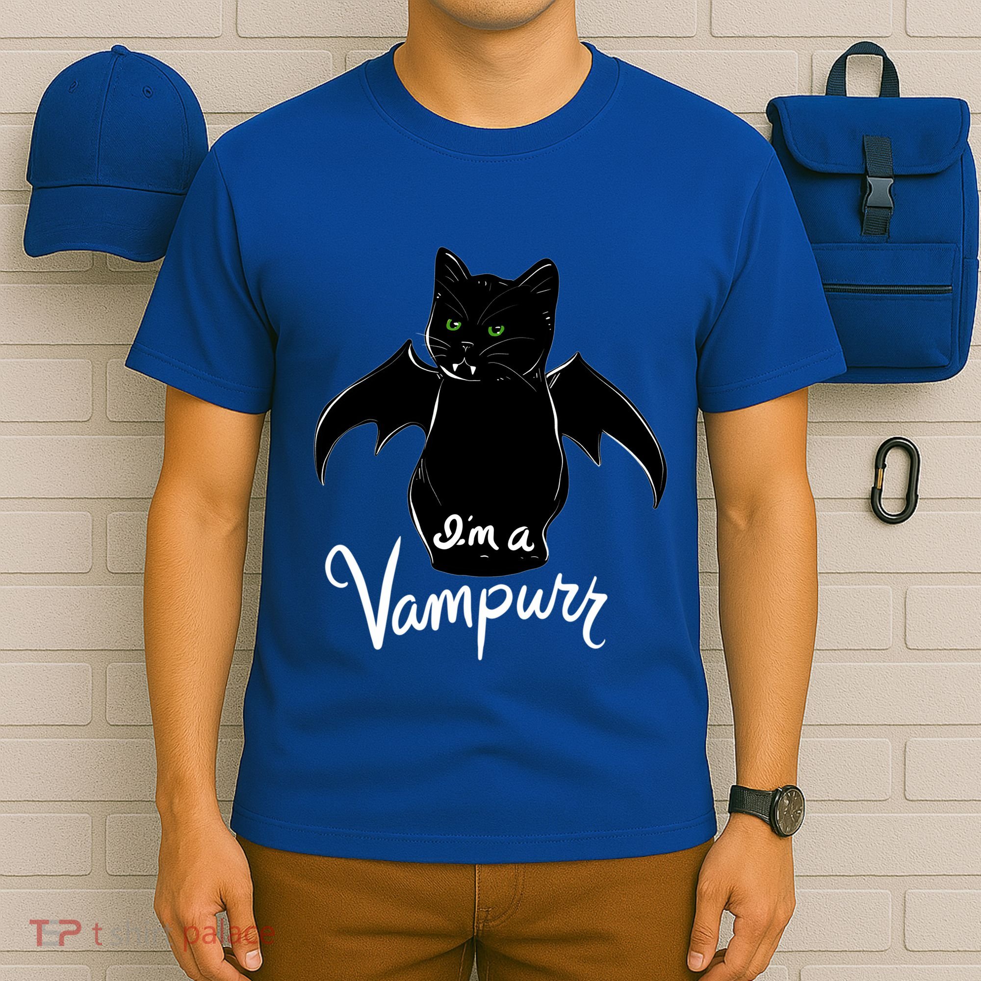 Im A Vampurr Stay Spooky Cute Cat Funny Gift T-Shirt