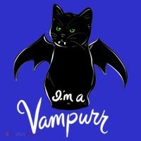 Im A Vampurr Stay Spooky Cute Cat Funny Gift Coaster thumb 2