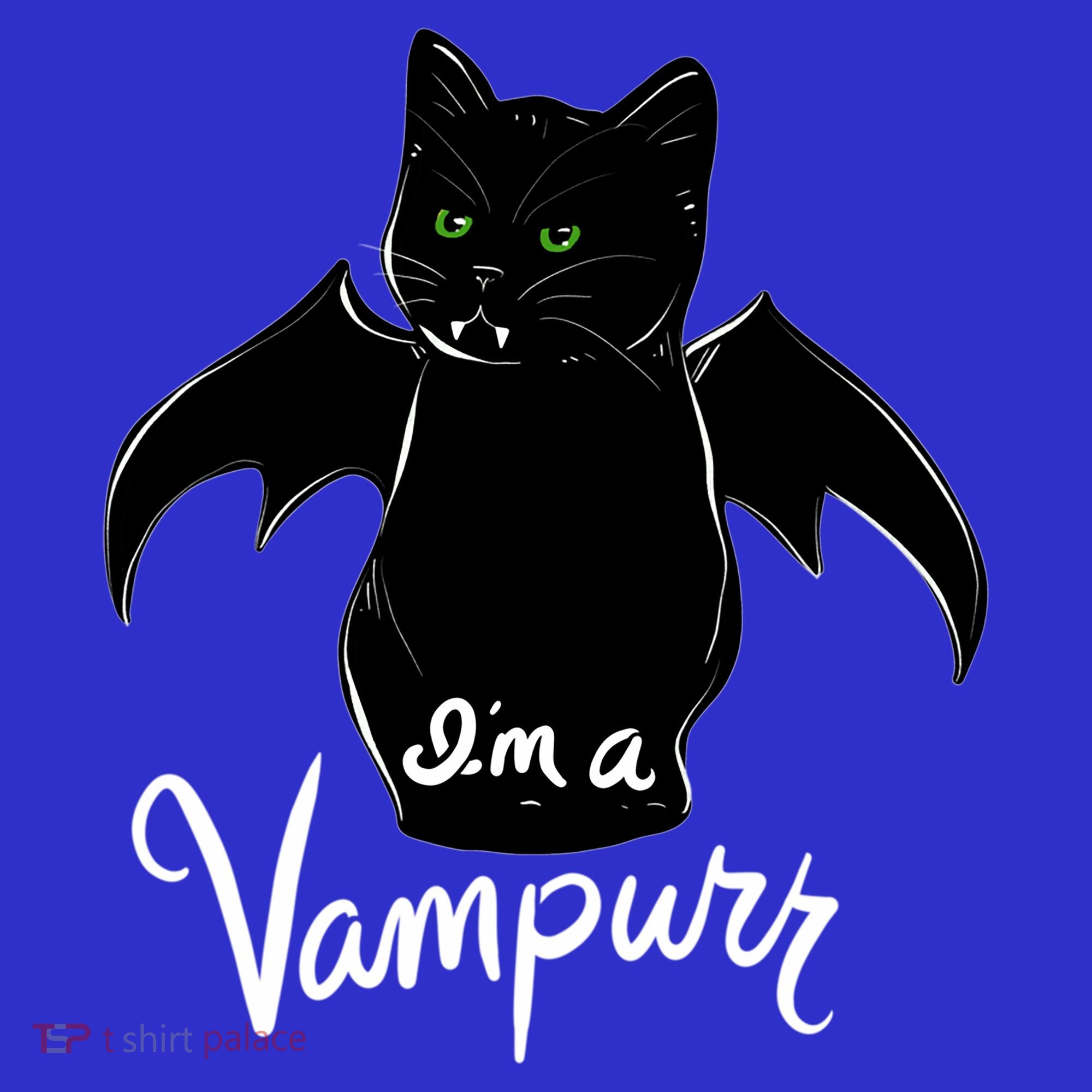 Im A Vampurr Stay Spooky Cute Cat Funny Gift Coaster
