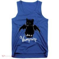 Im A Vampurr Stay Spooky Cute Cat Funny Gift Tank Top thumb 0