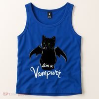Im A Vampurr Stay Spooky Cute Cat Funny Gift Tank Top thumb 2
