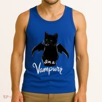 Im A Vampurr Stay Spooky Cute Cat Funny Gift Tank Top thumb 3