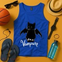 Im A Vampurr Stay Spooky Cute Cat Funny Gift Tank Top thumb 4