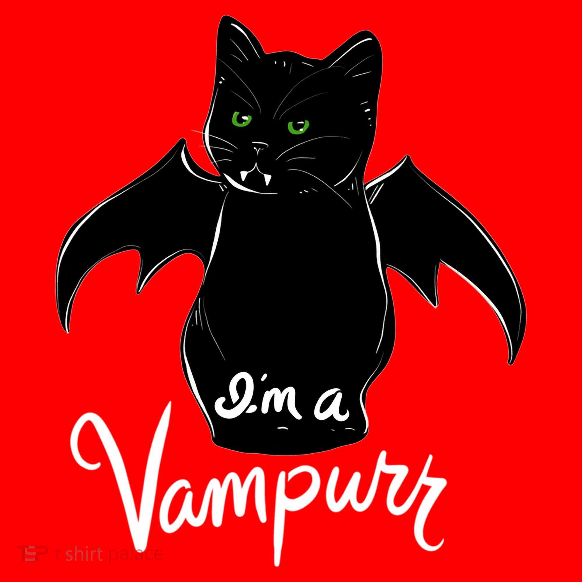 Im A Vampurr Stay Spooky Cute Cat Funny Gift Santa Hat