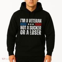 IM A Veteran Not A Sucker Or A Loser Hoodie thumb 2