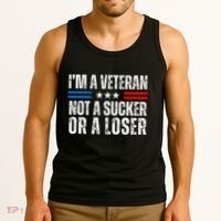 IM A Veteran Not A Sucker Or A Loser Tank Top thumb 3