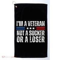 IM A Veteran Not A Sucker Or A Loser Golf Towel thumb 0