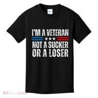 IM A Veteran Not A Sucker Or A Loser Kids T-Shirt thumb 0