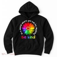 In A World Where You Can Be Anything Be Kind Kindness Gift Hoodie thumb 0